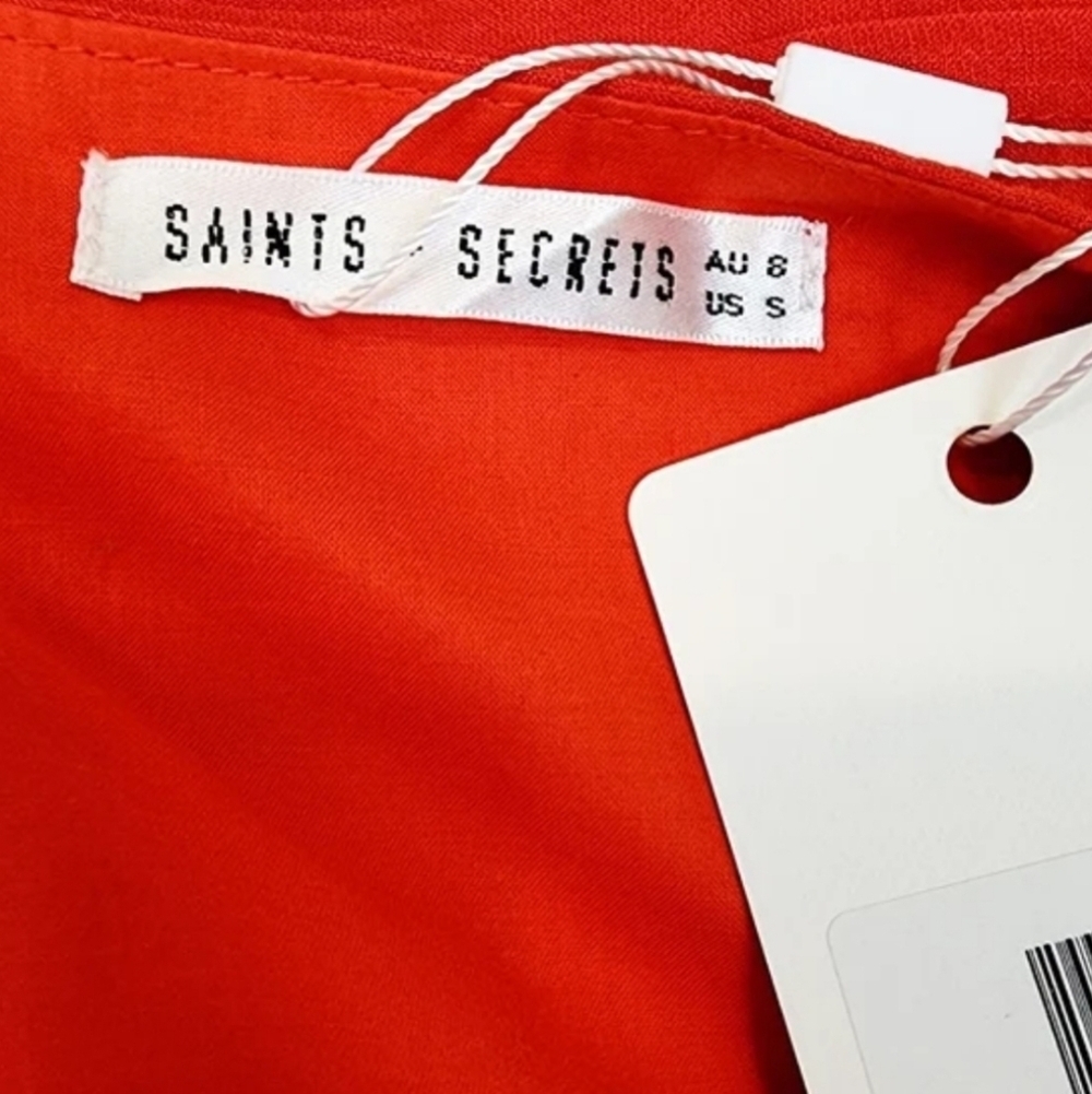 Saints + Secrets Ruffle Shoulder Mini Dress - Picture 11 of 13